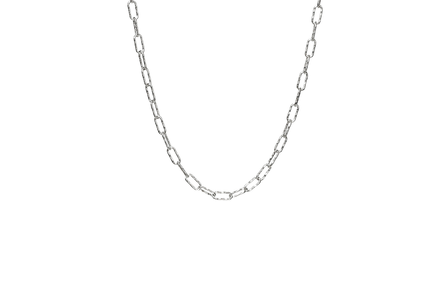 Chunky Oval Textured Rounded Chain