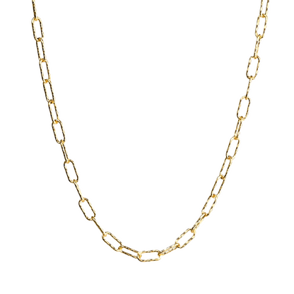 Chunky Oval Textured Rounded Chain