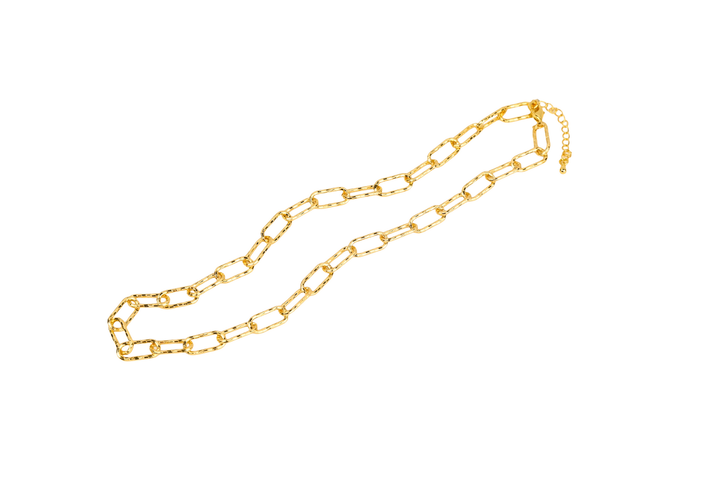 Chunky Oval Textured Rounded Chain
