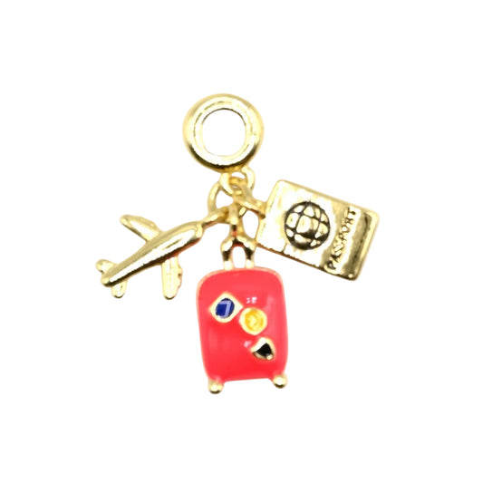 Travel Adventure Charm Pendant | 18K Gold-Filled