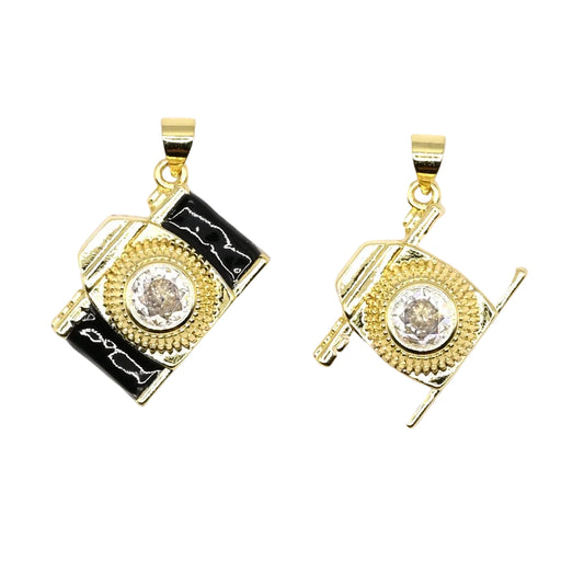 Luxury Camera Charm Pendant | 18K Gold-Filled
