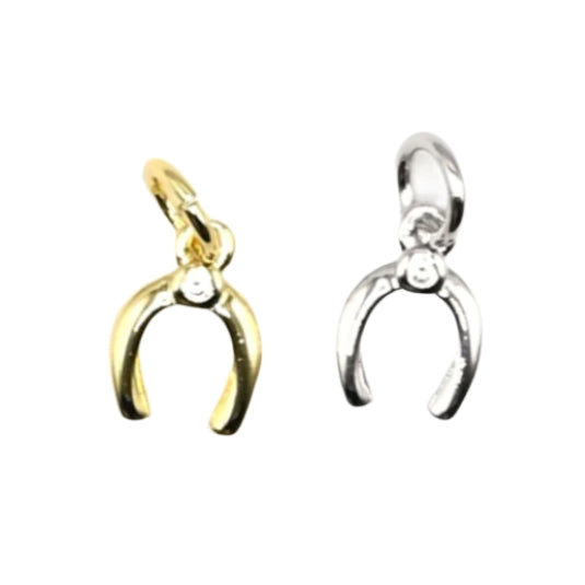 Mini Horseshoe Charm | 18K Gold-Filled & Silver Plated