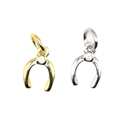 Mini Horseshoe Charm | 18K Gold-Filled & Silver Plated