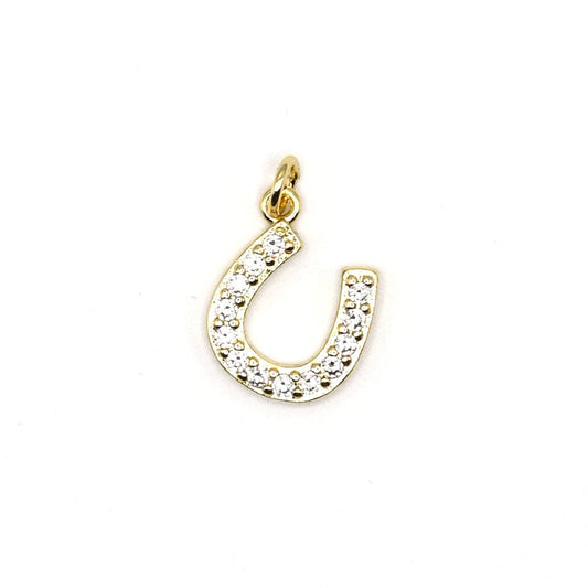 Horseshoe Charm Pendant | 18K Gold-Filled & Silver